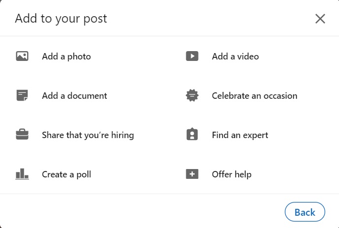 Post Types on LinkedIn